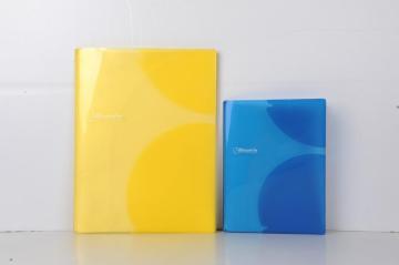 Clear identification brilliant color file folders