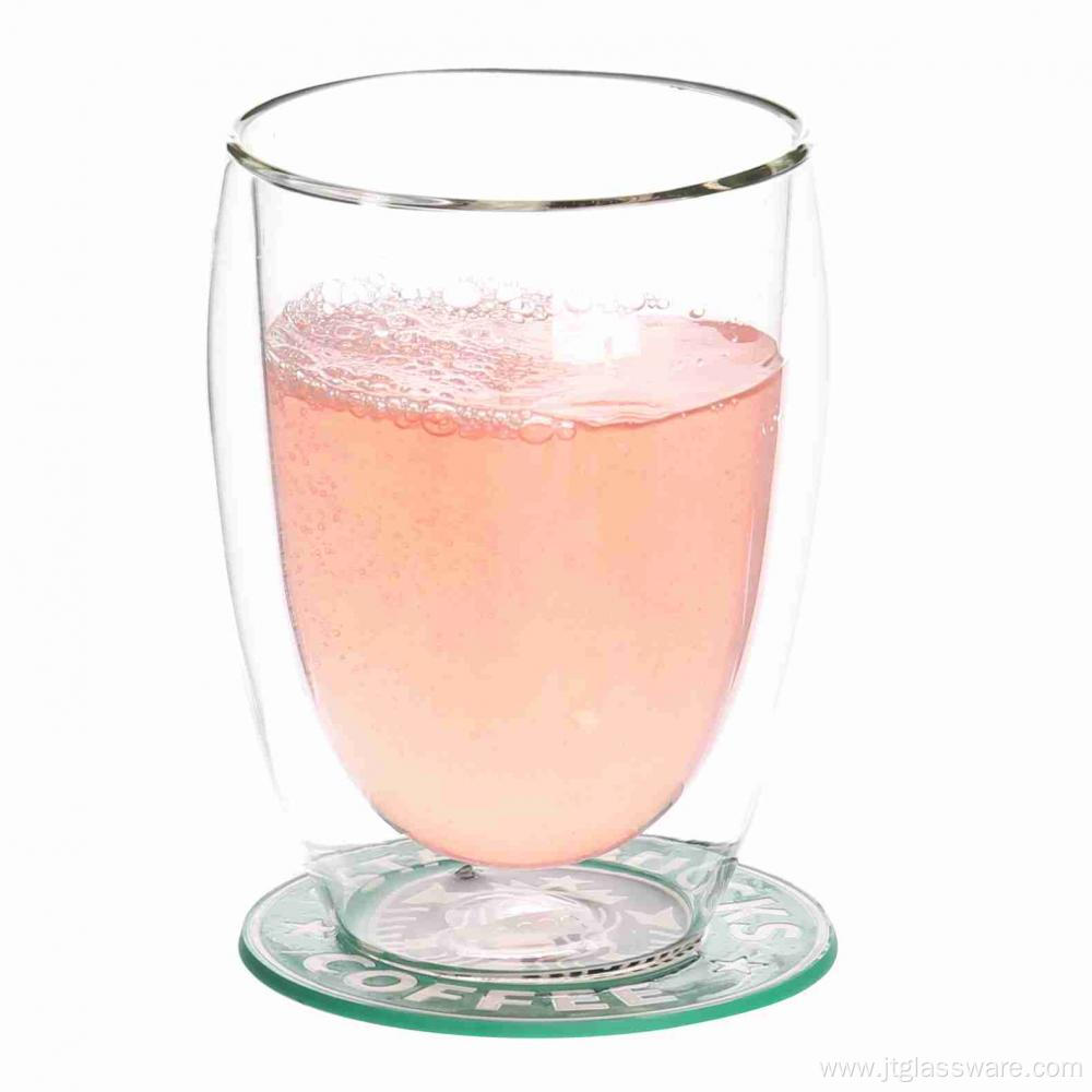 350ml Two Wall Drinking Glass Cup