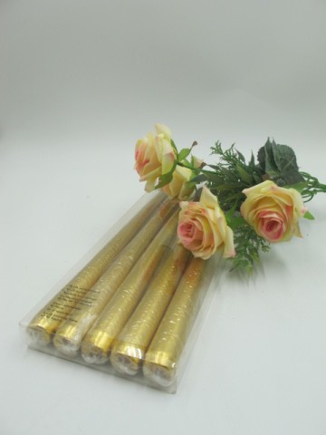 Metal Colour Taper Holiday Candle