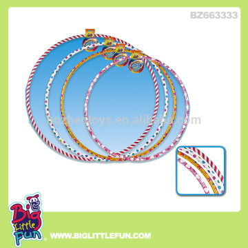 Laser film wholesale hula hoop,weighted hula hoop