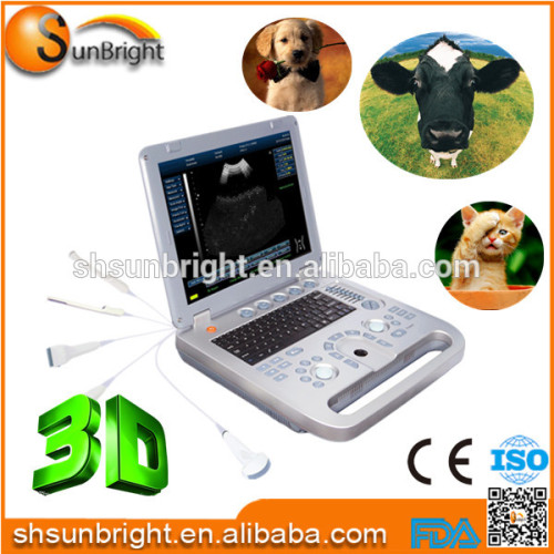 laptop 3d portable full digital B/W ultrasound scanner/vet ultrasound