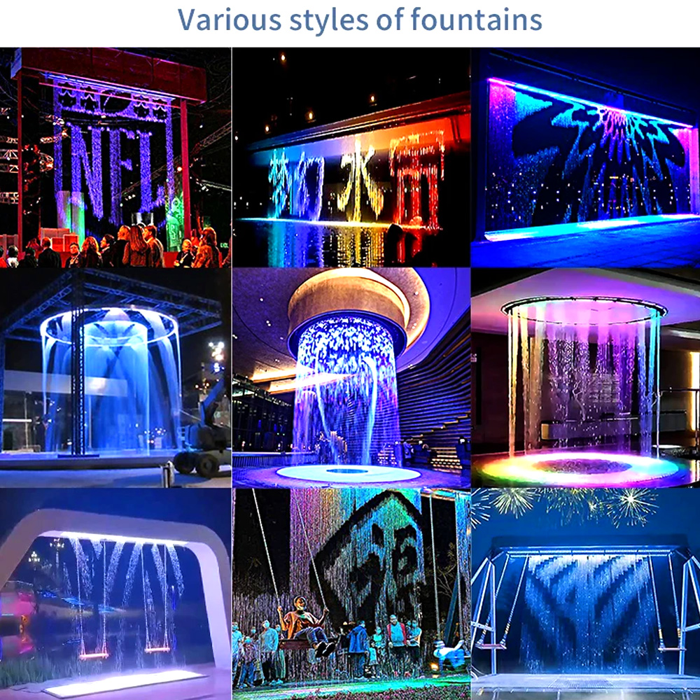 fonte de água da chuva rainfall water fountain