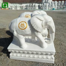 2025 High Quality White Marble Elephant Sculpture