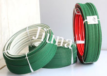 Red Pu Polyurethane Super Grip Belt With Top Green Pvc Vee Corrugated Belt