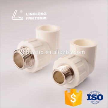 male screw elbow fitting, male screw elbow ppr fitting, male screw insert for ppr pipe