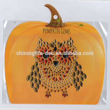 Unique design pumpkin gems decoration halloween decoration