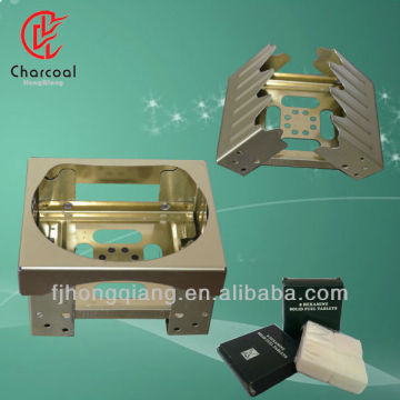 White hexamine solid fuel stove