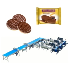 Automatic Biscuit Packaging Line for Egg Roll Cookies and Wafers