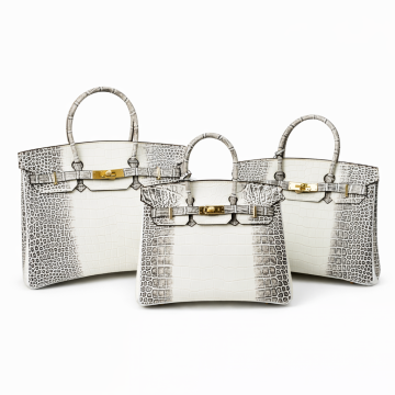 Croc-Embossed Elegant Top Handle Tote Bag