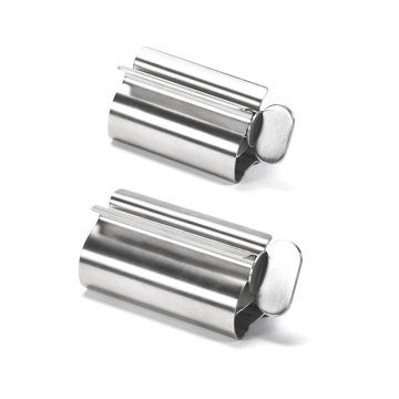 Stainless Steel Toothpaste Tube Squeezer with Seat Holder