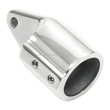 Stainless Steel Bimini Handrail Cap for Boats and Yachts