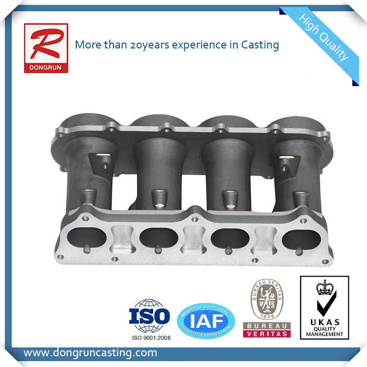 Chinese foundry supply aluminum casting turbo exhaust pipe and intake manifold