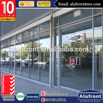 Aluminium shop front door