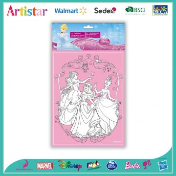 DISNEY PRINCESS opp bag packing colouring set