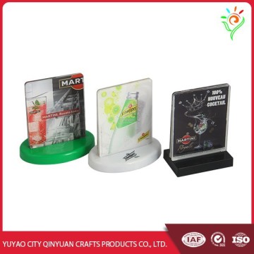 Restaurent and bar table stand menu holder