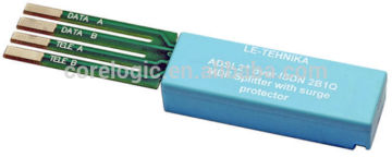 ADSL2+ over POTS/ISDN splitter module for