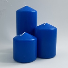 Large Rustic Color Pillar Candles Unscnted custom logo