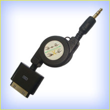 Retractable Audio Cable for iPod