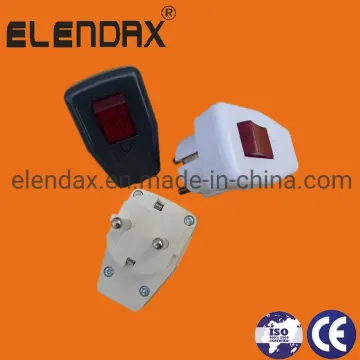 European Style Two-Pronged Switch Plug (P7055)