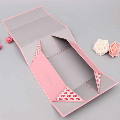 Benutzerdefinierte Silber -Logo Pink Verpackung Magnetic Lap Box