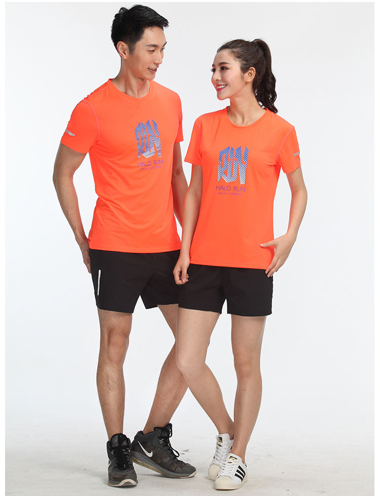 Cheap Gym Fit Quick Dry Polyester Running T-shirt Ladies Plain Custom Sport T Shirt