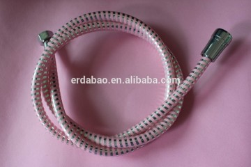 PVC Plastic spiral Flexible Shower Hose clear plastic flexible hose