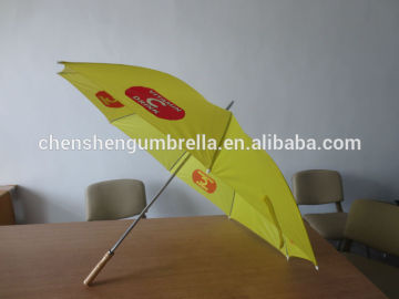 yellow golf umbrella