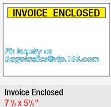 C4-C7 size PP self-adhesive transparent packing list envelopes, Dhl Fedex Custom Design And Logo Printing Packing List Envelopes