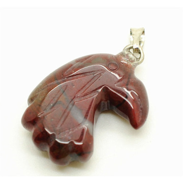 Eagle head Shape Red Jasper pendant