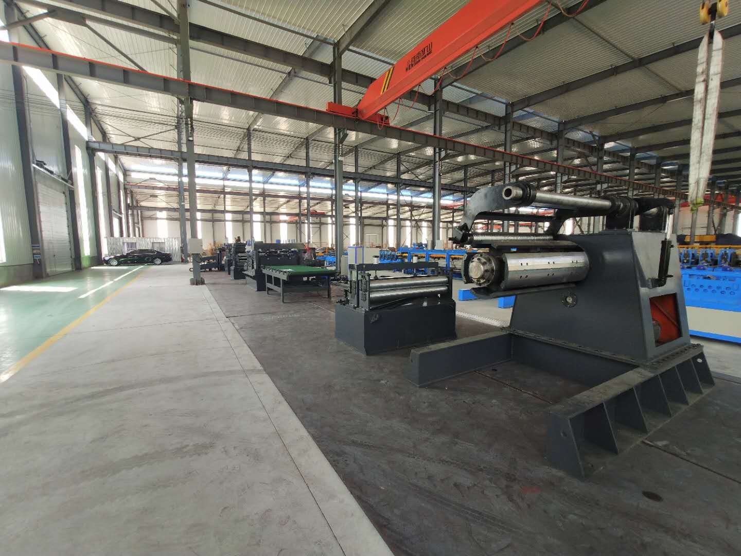 Metal Sheet Production Line Embossing Shearing And Slitting Machinery