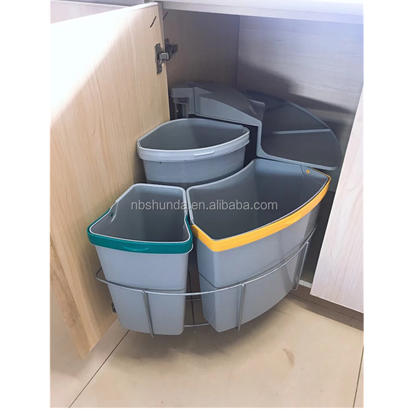 Garbage bins container kitchen classical sorting garbage bin