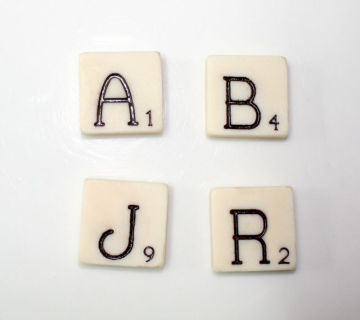 Vintage Plastic Scrabble Tiles