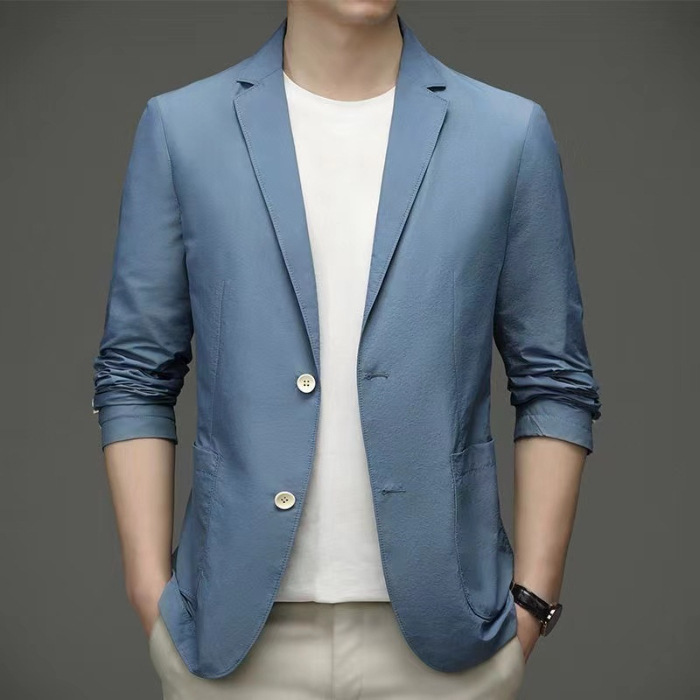 Летняя мужская однобортная солнцезащитная куртка Summer Men's Single Breasted Sun Jacket