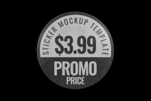 Customized black & white sticker