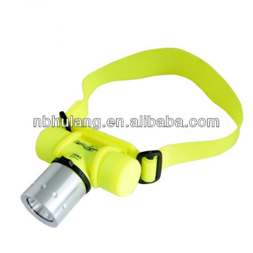 led aluminium Diving headlamp high waterproof diving light
