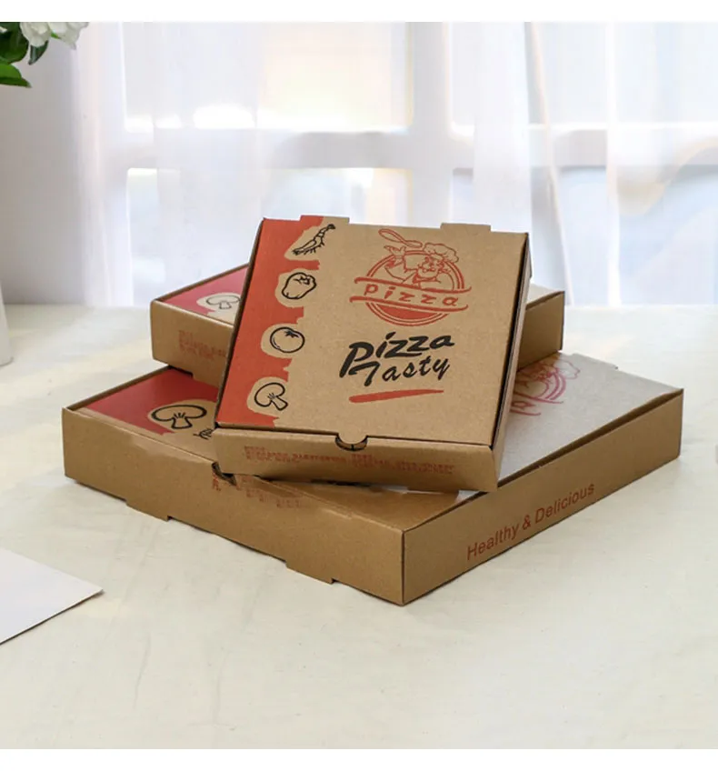 Bdl Factory Price Corrugated Mailer Kraft Pizza Box, Small Cardboard Shipping Boxes for Pizza