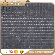 15X15Mm Black Square Floor Tile Decoration Onyx Stone Mosaic