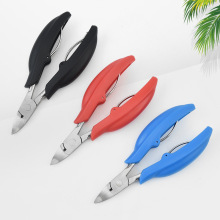 Stainless Steel Bent Nose Plier Nail Clippers & Cuticle Nipper