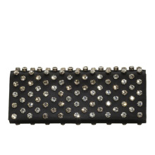 Lady Crystal Shine Cube Type Evening Bag, Women Party Crystal Clutch Bag