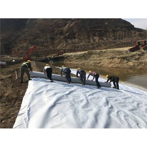 Fiber PET สั้น ๆ ที่ไม่ได้ทอ geotextile 400g m2