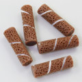 New Charms Chocolate Egg Roll Shaped Resins Cabochon For DIY Toy Decor For Kids Dollhouse Ornaments Craft Spacer