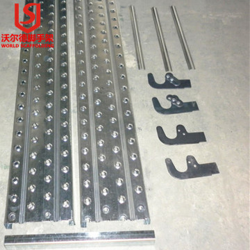 2.4m galvanised steel planks with hook/catwalk plank/scaffold plank