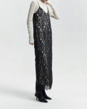Lace Hollow Luspender Long Skirt
