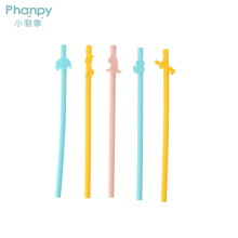 Cheap Price Silicone Straws Reusable Collapsible Long Straw