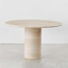 Wholesale Travertine Round Dining and Coffee Table for Simple Living Room