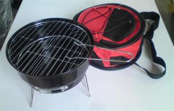 2-in-1 Tabletop bbq grill with cooler bag