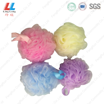 Colorful shower scrub flower bath sponge cleaner