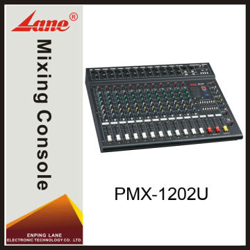 Lane PMX-1202U 12 channel professional USB dj audio powered mixer