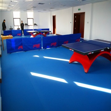 comfortable underfoot feeling table tennis floor in rool