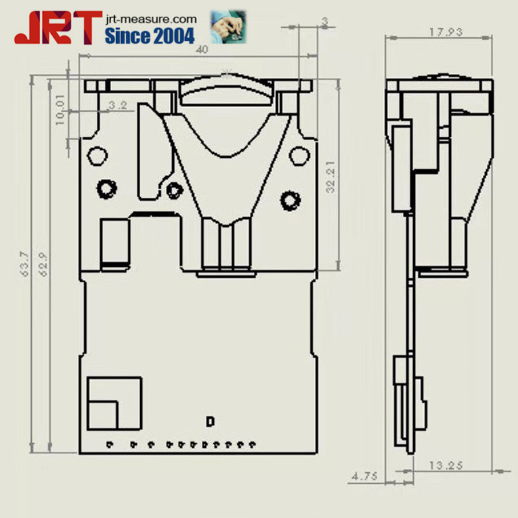 BA6A Industrial Laser Distance Sensor Diagram